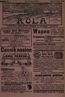 Rola : ilustrowany bezpartyjny tygodnik ku pouczeniu i rozrywce. 1930, nr 6