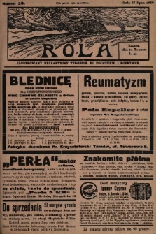 Rola : ilustrowany bezpartyjny tygodnik ku pouczeniu i rozrywce. 1930, nr 30