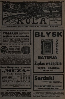Rola : ilustrowany bezpartyjny tygodnik ku pouczeniu i rozrywce. 1930, nr 44