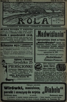 Rola : ilustrowany bezpartyjny tygodnik ku pouczeniu i rozrywce. 1931, nr 4