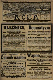 Rola : ilustrowany bezpartyjny tygodnik ku pouczeniu i rozrywce. 1931, nr 9