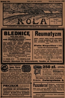 Rola : ilustrowany bezpartyjny tygodnik ku pouczeniu i rozrywce. 1931, nr 26