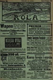 Rola : ilustrowany bezpartyjny tygodnik ku pouczeniu i rozrywce. 1931, nr 29