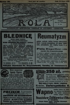 Rola : ilustrowany bezpartyjny tygodnik ku pouczeniu i rozrywce. 1931, nr 30