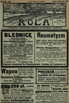 Rola : ilustrowany bezpartyjny tygodnik ku pouczeniu i rozrywce. 1931, nr 32