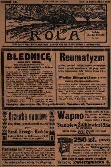 Rola : ilustrowany bezpartyjny tygodnik ku pouczeniu i rozrywce. 1931, nr 42