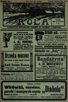 Rola : ilustrowany bezpartyjny tygodnik ku pouczeniu i rozrywce. 1931, nr 43