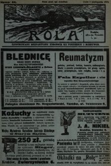 Rola : ilustrowany bezpartyjny tygodnik ku pouczeniu i rozrywce. 1931, nr 44