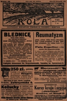 Rola : ilustrowany bezpartyjny tygodnik ku pouczeniu i rozrywce. 1931, nr 48