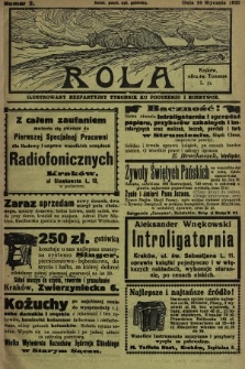 Rola : ilustrowany bezpartyjny tygodnik ku pouczeniu i rozrywce. 1932, nr 2