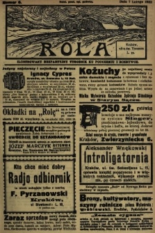 Rola : ilustrowany bezpartyjny tygodnik ku pouczeniu i rozrywce. 1932, nr 6