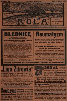 Rola : ilustrowany bezpartyjny tygodnik ku pouczeniu i rozrywce. 1932, nr 11