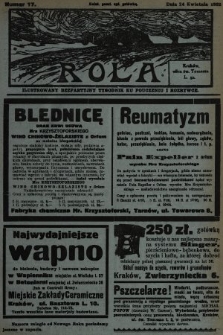 Rola : ilustrowany bezpartyjny tygodnik ku pouczeniu i rozrywce. 1932, nr 17