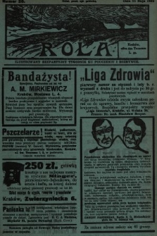 Rola : ilustrowany bezpartyjny tygodnik ku pouczeniu i rozrywce. 1932, nr 20