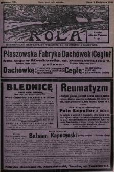 Rola : ilustrowany bezpartyjny tygodnik ku pouczeniu i rozrywce. 1933, nr 15