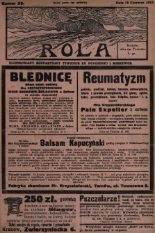 Rola : ilustrowany bezpartyjny tygodnik ku pouczeniu i rozrywce. 1932, nr 25