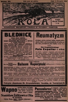 Rola : ilustrowany bezpartyjny tygodnik ku pouczeniu i rozrywce. 1932, nr 33