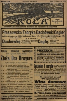 Rola : ilustrowany bezpartyjny tygodnik ku pouczeniu i rozrywce. 1933, nr 26