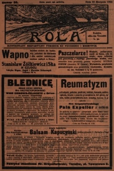 Rola : ilustrowany bezpartyjny tygodnik ku pouczeniu i rozrywce. 1932, nr 35