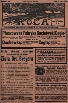 Rola : ilustrowany bezpartyjny tygodnik ku pouczeniu i rozrywce. 1933, nr 28