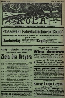 Rola : ilustrowany bezpartyjny tygodnik ku pouczeniu i rozrywce. 1933, nr 30