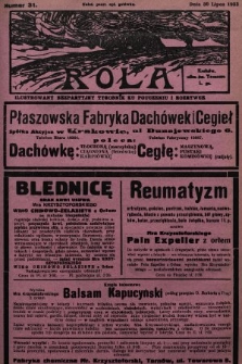 Rola : ilustrowany bezpartyjny tygodnik ku pouczeniu i rozrywce. 1933, nr 31