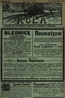 Rola : ilustrowany bezpartyjny tygodnik ku pouczeniu i rozrywce. 1932, nr 39