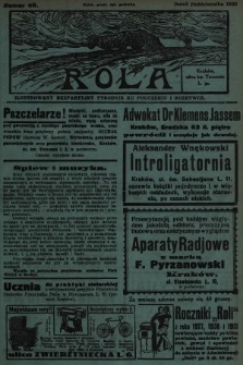 Rola : ilustrowany bezpartyjny tygodnik ku pouczeniu i rozrywce. 1932, nr 40