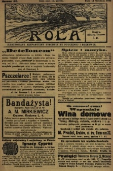 Rola : ilustrowany bezpartyjny tygodnik ku pouczeniu i rozrywce. 1932, nr 50