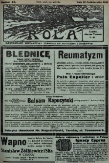 Rola : ilustrowany bezpartyjny tygodnik ku pouczeniu i rozrywce. 1933, nr 43