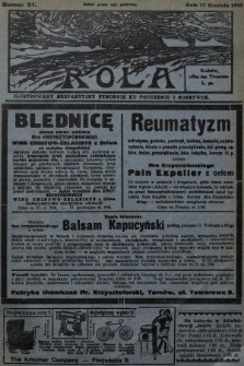 Rola : ilustrowany bezpartyjny tygodnik ku pouczeniu i rozrywce. 1933, nr 51