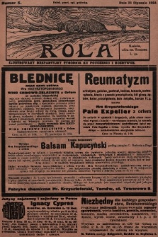 Rola : ilustrowany bezpartyjny tygodnik ku pouczeniu i rozrywce. 1934, nr 5