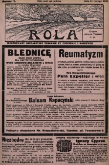 Rola : ilustrowany bezpartyjny tygodnik ku pouczeniu i rozrywce. 1934, nr 7