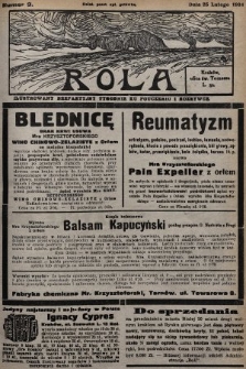 Rola : ilustrowany bezpartyjny tygodnik ku pouczeniu i rozrywce. 1934, nr 9