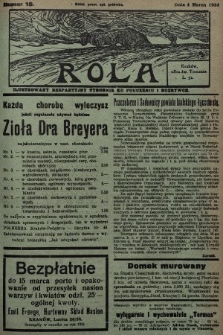 Rola : ilustrowany bezpartyjny tygodnik ku pouczeniu i rozrywce. 1934, nr 10