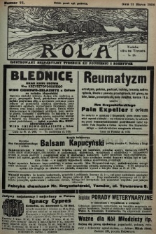 Rola : ilustrowany bezpartyjny tygodnik ku pouczeniu i rozrywce. 1934, nr 11