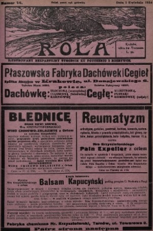 Rola : ilustrowany bezpartyjny tygodnik ku pouczeniu i rozrywce. 1934, nr 14