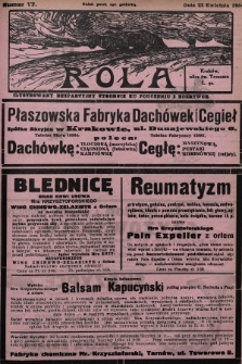 Rola : ilustrowany bezpartyjny tygodnik ku pouczeniu i rozrywce. 1934, nr 17