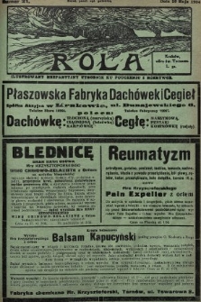 Rola : ilustrowany bezpartyjny tygodnik ku pouczeniu i rozrywce. 1934, nr 21