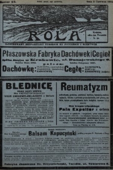 Rola : ilustrowany bezpartyjny tygodnik ku pouczeniu i rozrywce. 1934, nr 23