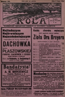 Rola : ilustrowany bezpartyjny tygodnik ku pouczeniu i rozrywce. 1934, nr 28