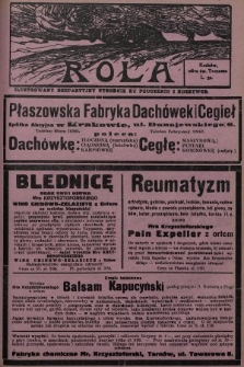 Rola : ilustrowany bezpartyjny tygodnik ku pouczeniu i rozrywce. 1934, nr 35