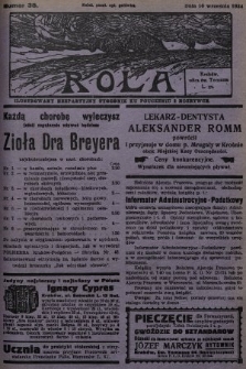 Rola : ilustrowany bezpartyjny tygodnik ku pouczeniu i rozrywce. 1934, nr 38