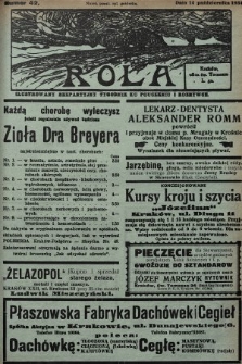 Rola : ilustrowany bezpartyjny tygodnik ku pouczeniu i rozrywce. 1934, nr 42