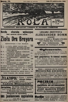 Rola : ilustrowany bezpartyjny tygodnik ku pouczeniu i rozrywce. 1934, nr 44