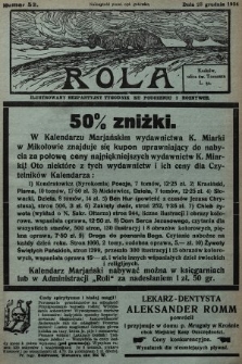 Rola : ilustrowany bezpartyjny tygodnik ku pouczeniu i rozrywce. 1934, nr 52