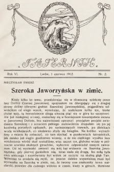 Taternik : organ Sekcyi Turystycznej Towarzystwa Tatrzańskiego. R. 6, 1912, nr 2