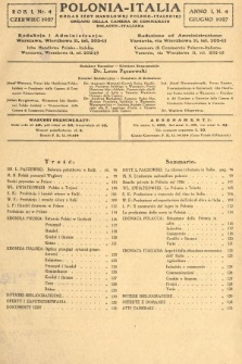 Polonia-Italia : organ Izby Handlowej Polsko-Italskiej = organo della Camera di Commercio Polacco-Italiana. 1927, nr 4