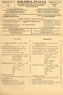 Polonia-Italia : organ Izby Handlowej Polsko-Italskiej = organo della Camera di Commercio Polacco-Italiana. 1929, nr 2