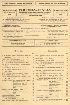Polonia-Italia : organ Izby Handlowej Polsko-Italskiej = organo della Camera di Commercio Polacco-Italiana. 1929, nr 3-4